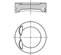 Piston de moteur revêtu 028 PI 00134 001 MAHLE pour VW SEAT SKODA AUDI
