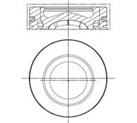 Piston de moteur revêtu 028 PI 00140 002 MAHLE pour AUDI SEAT SKODA VW JAGUAR
