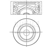 Piston de moteur revêtu 028 PI 00141 000 MAHLE pour VW AUDI SEAT SKODA