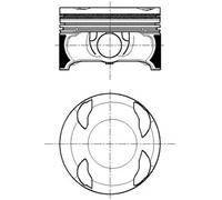 Piston de moteur revêtu 028 PI 00167 002 MAHLE