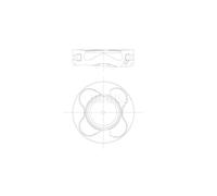 Piston de moteur revêtu 081 PI 00102 002 MAHLE pour BMW X3 7 3 3 Touring 5 X5 X6