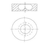 Mahle Original Piston 081 PI 00123 002 revêtu pour BMW 5 (F10) 2010-2016