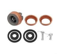Piston de rechange pour pompes à eau manuelles de type 75 avec double joints en cuir, ensembles d'étanchéité en caoutchouc et boulons