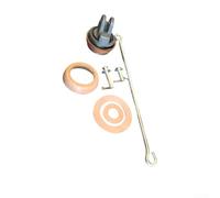 Piston de rechange pour pompes manuelles de type 75 avec manchette Le-der et tige de piston, kit complet en fonte pour entretien de pompe de puits, gris/marron/argent (C)