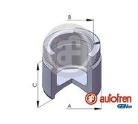 Piston d'étrier de frein Essieu avant Acier D025315 AUTOFREN SEINSA pour OPEL