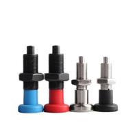 Piston d'indexation M12 en acier inoxydable, goupille d'indexation à ressort rétractable à la main, goupille de verrouillage de Type retour de réinitialisation, 1 pièce(Red QX219 BNK,M12mm(1PCS))
