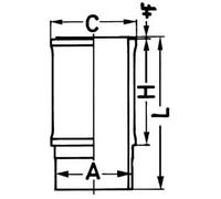 Piston et anneaux 89844110