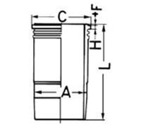 Piston et anneaux 89858110