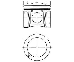 Piston et anneaux 94933610