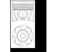Piston KOLBENSCHMIDT 41071620 Pour OPEL, VAUXHALL