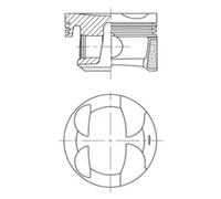 Piston KOLBENSCHMIDT 41705600