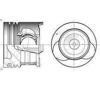 Piston KOLBENSCHMIDT 41813600 pour RENAULT CLIO III (BR0/1, CR0/1) 1.5 2010-2014