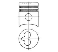 Piston KOLBENSCHMIDT 91007600