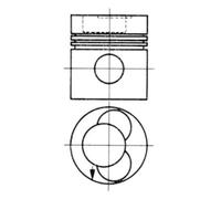 Piston KOLBENSCHMIDT 92581610