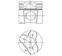 Piston KOLBENSCHMIDT 97412700 062107065 062107101
