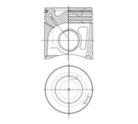 Piston MAHLE 007 PI 00150 000 IVECO 00000500054823 IVECO 500054823