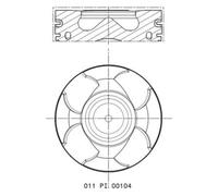 Piston MAHLE 011 PI 00104 000