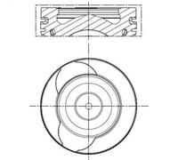 Piston MAHLE 021 PI 00128 000 pour DACIA DUSTER (HS_) 1.5 2013-2018