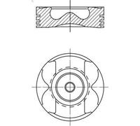 Piston MAHLE 021 PI 00129 000 pour RENAULT ESPACE V (JR_) 2 2018-2023