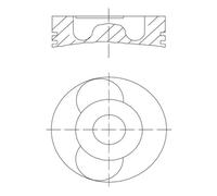 Piston MAHLE 040 22 00 0628P0