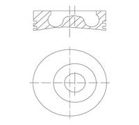 Piston MAHLE 043 94 00 pour RENAULT TRUCKS MIDLINER 3.99 1990-1992