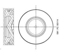 Piston MAHLE 081 PI 00114 000 pour BMW 3 (E90) 2 2004-2011