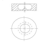 Piston MAHLE 081 PI 00123 002 pour BMW 5 (F10) 2 2010-2016