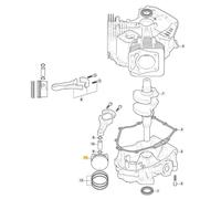 Piston Original STIGA Moteur TRE 586V Tondeuse À Gazon 118551629/0