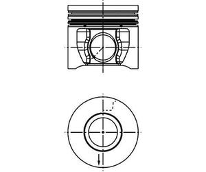 Pistons et anneaux 41285620 | Compatible avec: FORD TRANSIT Bus, TRANSIT Kasten, TRANSIT Pritsche/Fahrgestell