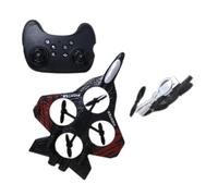 pistro Avion de Chasse Radiocommandé Acrobatique, Vol 360° et Plané, Modèle RC pour Débutants, Adultes et Enfants, Cadeau d'anniversaire- Rouge