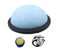 pistro Ballon d'équilibre à domicile pour entraînement complet du corps, ballon de stabilité pour entraînement d'équilibre avec base antidérapante, 58 cm, bleu clair