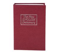 pistro Coffre-fort en forme de livre avec inscription « Dictionary English Dictionary » - Rouge
