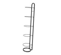 pistro Étagère de rangement verticale à 5 niveaux pour ballons de basket-ball sur pied - Organiseur d'équipement de sport pour la maternelle et la chambre d'enfant