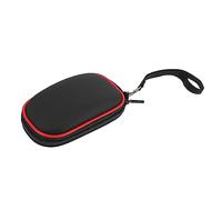 pistro Étui de souris portable - Support de rangement de voyage rigide pour souris filaires et sans fil - Organiseur en nylon noir avec cordon - 13,7 x 7,7 x 4,3 cm
