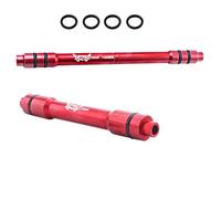 pistro Kit d'adaptateur de moyeu pour axe traversant de vélo 15 mm à 9 mm et 12 mm à 9 mm QR Brochette Kit de conversion Rouge