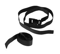 pistro Lot de 2 sangles pour chariot de golf - 100 x 2,5 cm - Noir à noir - En nylon - Boucle à dégagement rapide - Pour sécurité de chariot de golf