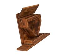 pistro Mangeoire à écureuil en bois pour maïs à fixer au mur en plein air Table de pique-nique Décoration de jardin patio