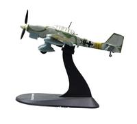 pistro Maquette d'avion de Chasse JU-87B 1/100 avec Support - Modèle Réduit Alliage