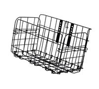 pistro Panier métallique pliable pour guidon de vélo - Capacité de charge de 30 kg - Support de chargement avant - 34 x 19,3 x 22,4 cm Accessoire multifonction