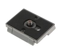 pistro Plaque de Dégagement Rapide 1/4'' pour Appareil Photo, Compatible Manfrotto 200-PL14, Fixation Métallique avec Anneau en D et Surface Antidérapante