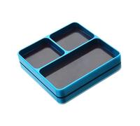 pistro Plateau porte-outils pour réparation de téléphone, équipement électronique, voitures télécommandées, 9,6 x 9,8 cm, bleu clair