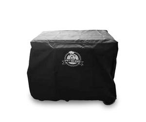 Pit Boss 31915 Sportsman 3 Housse pour Barbecue et Chariot (Couverture complète, avec Cordon de Serrage, en Polyester, Accessoires de Barbecue), Noir