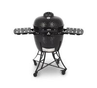 PIT BOSS - Barbecue à charbon Kamado Noir Céramique Grille Ø 52cm 134 x 77 x 120 cm