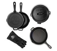 Kit 6 accessoires de cuisson en fonte pour le barbecue Pit Boss