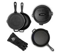 Kit 6 accessoires de cuisson en fonte pour le barbecue Pit Boss