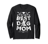 Pit Bull Best Dog Mom Dogs Lovers Funny Mothers Day Manche Longue