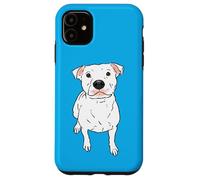 Pit Bull Blanc, Pittie Blanche, Pitbull Lover, Chien de Race Bully Coque pour iPhone 11