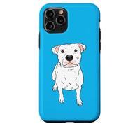 Pit Bull Blanc, Pittie Blanche, Pitbull Lover, Chien de Race Bully Coque pour iPhone 11 Pro