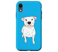 Pit Bull Blanc, Pittie Blanche, Pitbull Lover, Chien de Race Bully Coque pour iPhone XR