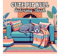 pit bull coloring book: Relaxing and Cute Pitbull Dog Designs for Kids and Adults
